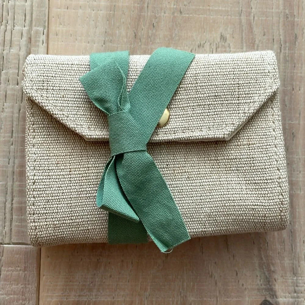 Sezane Cotton blend Wallet. Beige - Picture 4 of 9